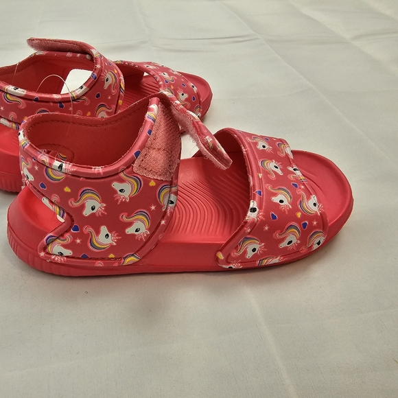 NWT, Toddler's Sandals Unicorn Red Kid Shoes Size 8-11.5 - Picture 8 of 11